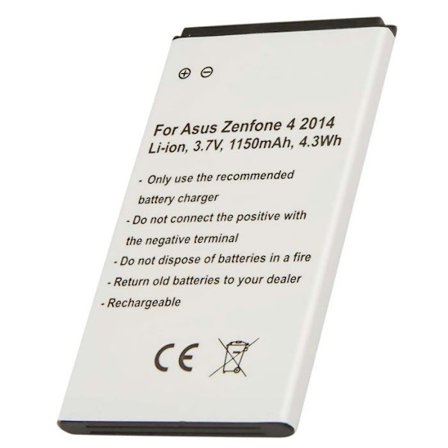 Batteri til Asus Zenfone 4 Li-ion 3.7V 1150mAh 4.3Wh Hvid