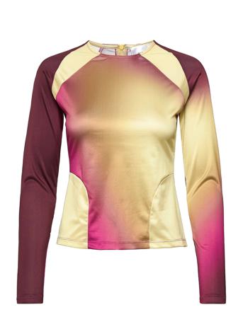 Eden Fade Ls T-shirts & Tops Long-sleeved Monivärinen/Kuvioitu Hosbjerg