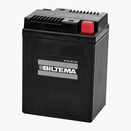 Biltema - MC-batteri SMF 6 V 14 Ah 105 x 77 x 140 mm