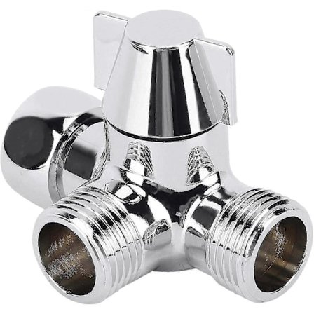 3-veis ventil i G1/2, 3-veis dusjfordeler, 3-veis dusjfordelerventil for dusj, hånddusj og fordelingsdusjarm