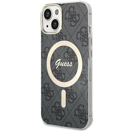 Guess 4G MagSafe -kotelo iPhone 15 Plus / 14 Plus - musta