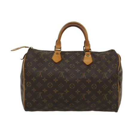 Louis Vuitton Vintage, Pre-owned Speedy 35 Monogram Handbag Bruin, Dames, Maat:ONE Size