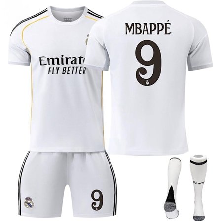 2526 Ny Real Madrid Fodboldtrøje med Korte Ærmer til Voksne og Børn - Flere Stilarter No.9 MBAPPE