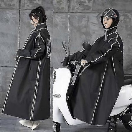 2023 Vespa Regnsæt Herre/Mænd Lynlås Hætte Poncho Motorcykel Regntøj Lang Model Vandreponcho Miljøvenligt Regn Regnsæt sommer-God