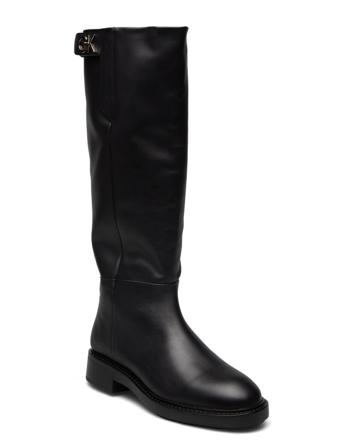 Rubber Sole Knee Boot W Hw Höga Stövlar Svart Calvin Klein