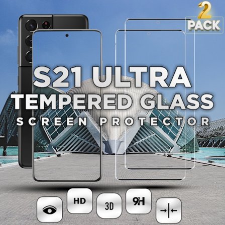2-Pack Samsung Galaxy S21 Ultra - Härdat Glas 9H-Super Kvalitet