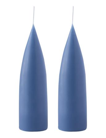 Hand Dipped C -Shaped Candles, 2 Pack Home Decoration Candles Block Candles Sininen Kunstindustrien