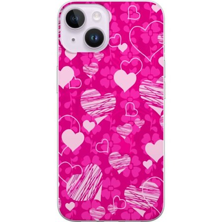 Yhteensopiva Puhelinkuori Apple Apple iPhone 15 Plus PopSydänKuviointi