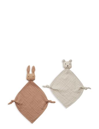 Yoko Mini Cuddle Cloth 2-Pack Baby & Maternity Baby Sleep Cuddle Blankets Rosa Liewood