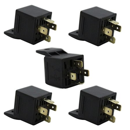 5-pack Universal Bil 12v 30a Relä Fordon Drl Ljus 4-pin