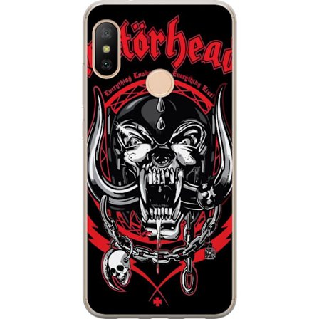 Xiaomi Redmi 6 Pro Gjennomsiktig deksel Motorhead Skull