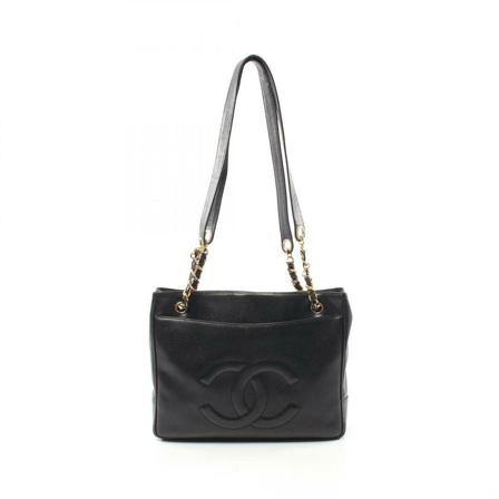 Chanel Vintage Pre-owned Tote Väska svart, Dam Vintage Väskor, Dam, Storlek: ONE SIZE