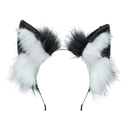 Håndlavet kunstig pels ræv ulv øre hovedbånd Halloween
