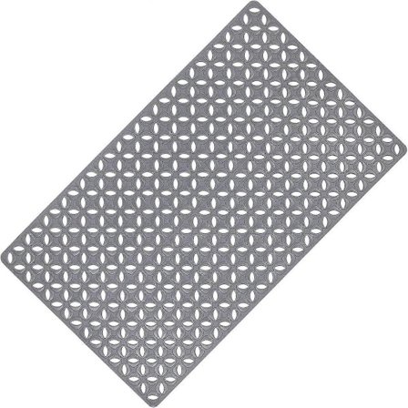 Badekar Måtte, Anti-skrid Badeværelsesmåtte, Fleksibel Gummi Brusemåtte, Lugtfri til Hjemmehotel, Stærke Sugekopper og Drænhul