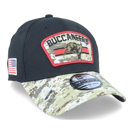 New Era - Tampa Bay Buccaneers NFL21 Salute To Service 39THIRTY Black/Camo Flexfit Flexfit Black Cap - NFL @ Hatstore