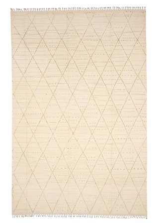 Noué À La Main Berbère Style Tapis 368X551 De Laine Grand