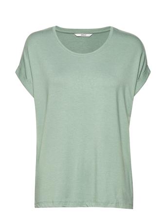 Onlmoster S/S O-Neck Top Jrs T-shirt Top Grøn ONLY