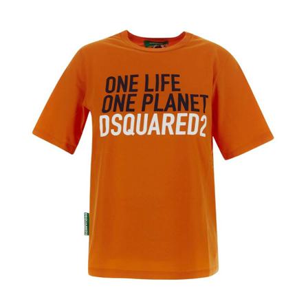 Dsquared2, Training T-Shirts Pomarańczowy, Kobieta, Rozmiar: S