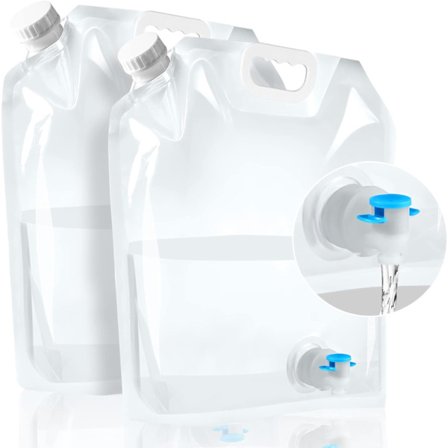 2 stk. Sammenleggbare Vannkanister, 10L Sammenleggbar Vann B,ZQKLA