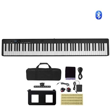 Piano Klaver Folds- Duoku-88 Taster-med Bluetooth og MIDI, en Bærbar Foldbar Elektronisk Piano