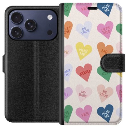 Kompatibel Tegnebogsetui til Apple Apple iPhone 17 Pro GodteHjerter