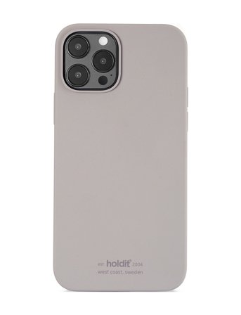 Holdit Silicone Case Taupe - Grey - IPHONE 12-12PRO