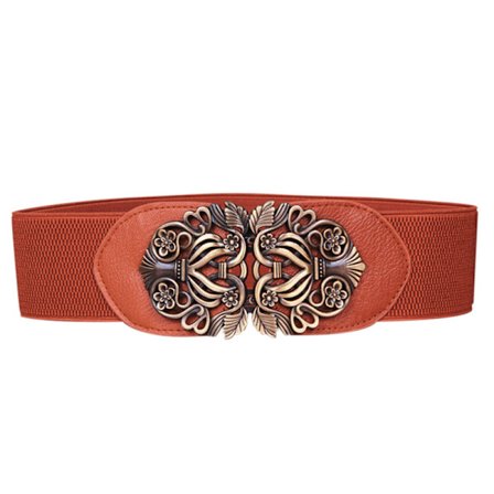 Damblomma brett bälte för klänning Stretch midjebälte Midjeband - spot sales