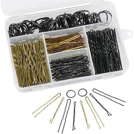 Barrettes for kvinner, bølgeklips i metall og hårbånd