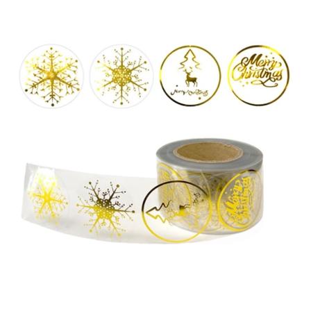 500 stk Merry Christmas Stickers Kort Etikett 3,8CM 3.8cm