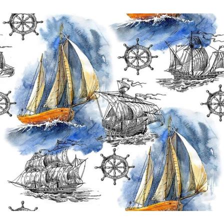 Gör-det-själv 5d diamond painting Ljusa havssegelbåtar Segelfartyg Abstrakt Ankare Segelfisk Vuxna Barn Full Borr Strass Korsstygn Konst Hantverk Fo 