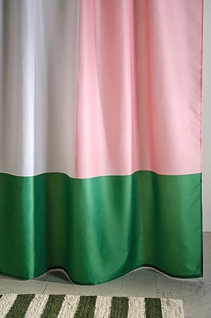 Jotex - Duschvorhang Rosa/grün - HEKTAR - Kaufe Duschvorhänge bei Jotex