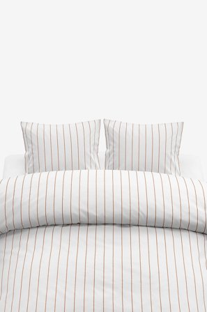 Borganäs of Sweden - Påslakanset Saga Dubbel - Orange - Påslakanset - 220X210 - Från Homeroom