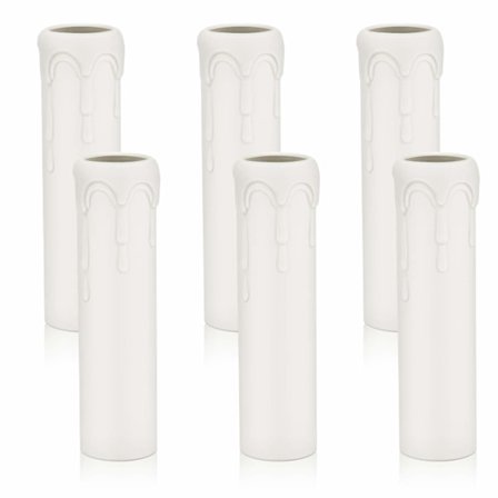 PCS Ljusmanschett med Dropp, Ljusöverdrag, Ljushållare i Plast, Jul Ljusstake för Halloween Jul och Ersättningskronor Vägglampetter Ca