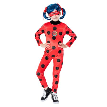 Miraculous Lady Bug Barnkostym för barn 3-4 år Röd/Svart