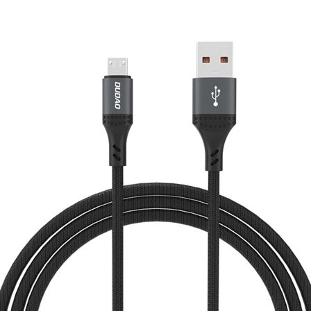 Dudao Punottu MicroUSB-kaapeli 5A 1.2m - Svart