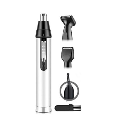 4 i 1 USB-uppladdningsbar elektrisk näsa och öronhårstrimmer, smärtfri och professionell ögonbryns trimmer för män och kvinnor