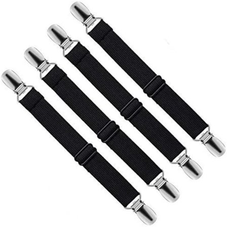 Elastisk spändskena för lakan, justerbar fästrem