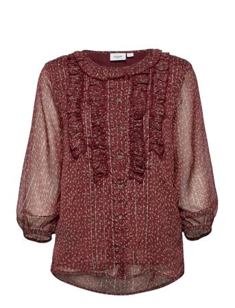 Cleasz 3,4 Sl Blouse Red Saint Tropez