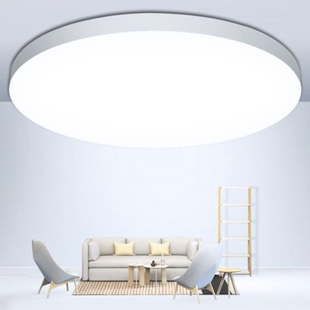 LED-kattolamppu, kattovalaisin, LED-kattolamppu 24W, 6500K, 2000LM, IP44 vedenkestävä pyöreä moderni yksinkertainen valkoinen kylpyhuoneen valaisin 