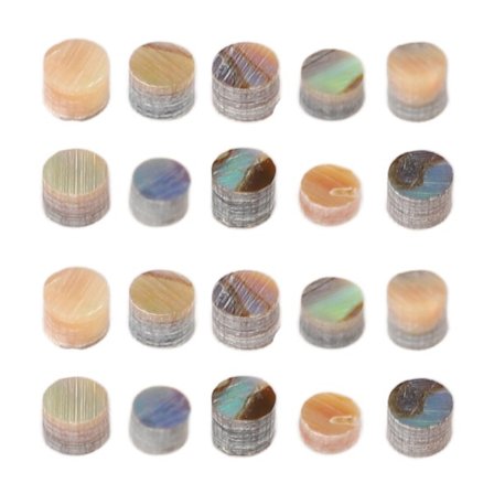 20 kpl Sormipaneelien Pisteitä Kitara Inlay Sävymerkit Osat Tarvikkeet Bassolle Sormipaneelille 3mm GF66 Väri Kuori