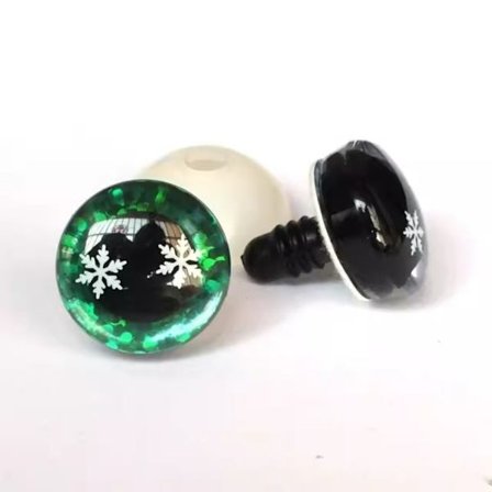 Plastsäkerhetsögon Glitter Crystal Eyes 7 7