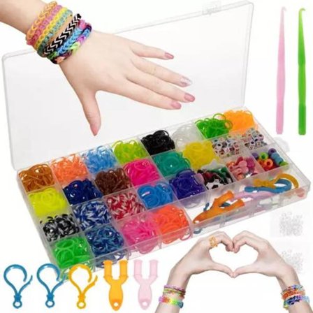 Loom Bands Kit - 1500 stk i 23 farver