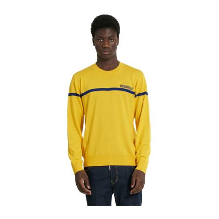 Dsquared2, Sweatshirt Geel, Heren, Maat:L