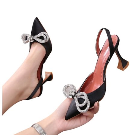 Damsandaler Slip On Heels Slingback Pumps