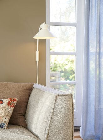 Dial vegglampe - hvit