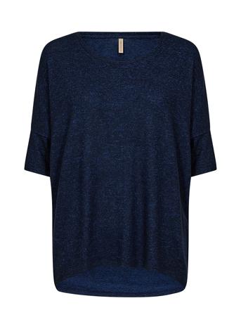 Sc-Biara Tops Blouses Long-sleeved Navy Soyaconcept