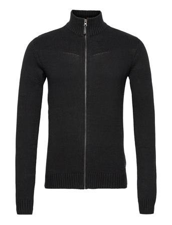 Bhlarkhill Zipthrough Pullover Knitwear Full Zip Jumpers Sort Blend