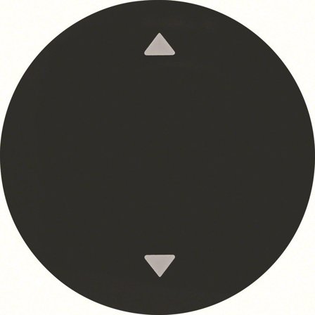 Hager 16202005 Vippearm for R.1 og R.3, svart Enkel vippe, symbol «piler», Strømbrytere & vegguttak