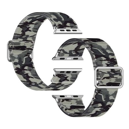 Apple Watch Series 6 / 5 44mm pattern printing watch band - Camouflage Grey