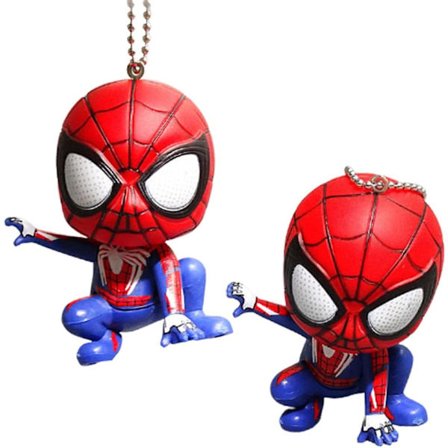 Superhelt kakepynt, 2 stk Spiderman-ornament, Avengers-figurer